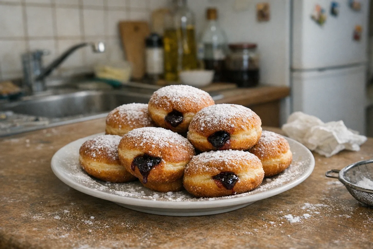 Donuts met jam