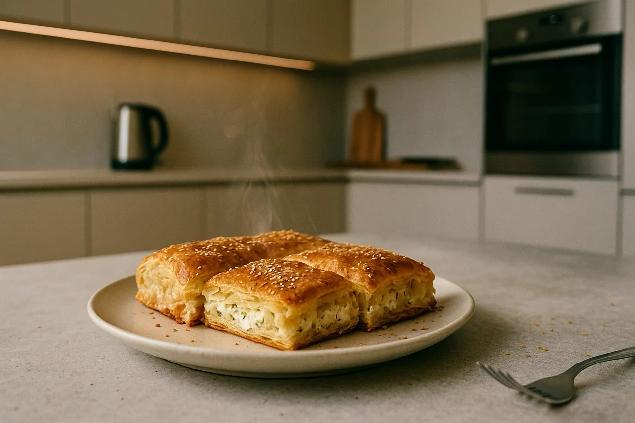 Börek van bladerdeeg met kaasvulling