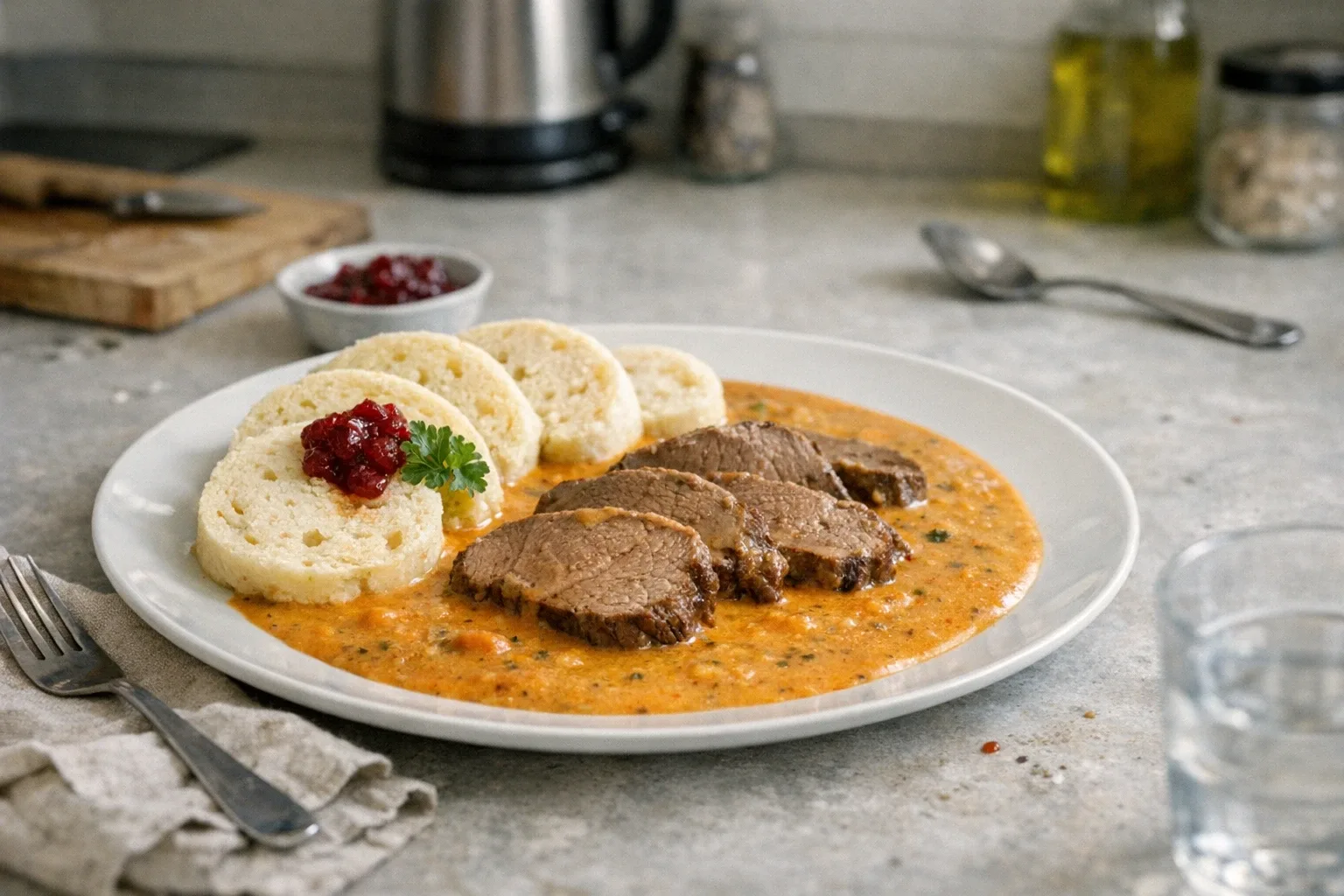 Svíčková met roomsaus