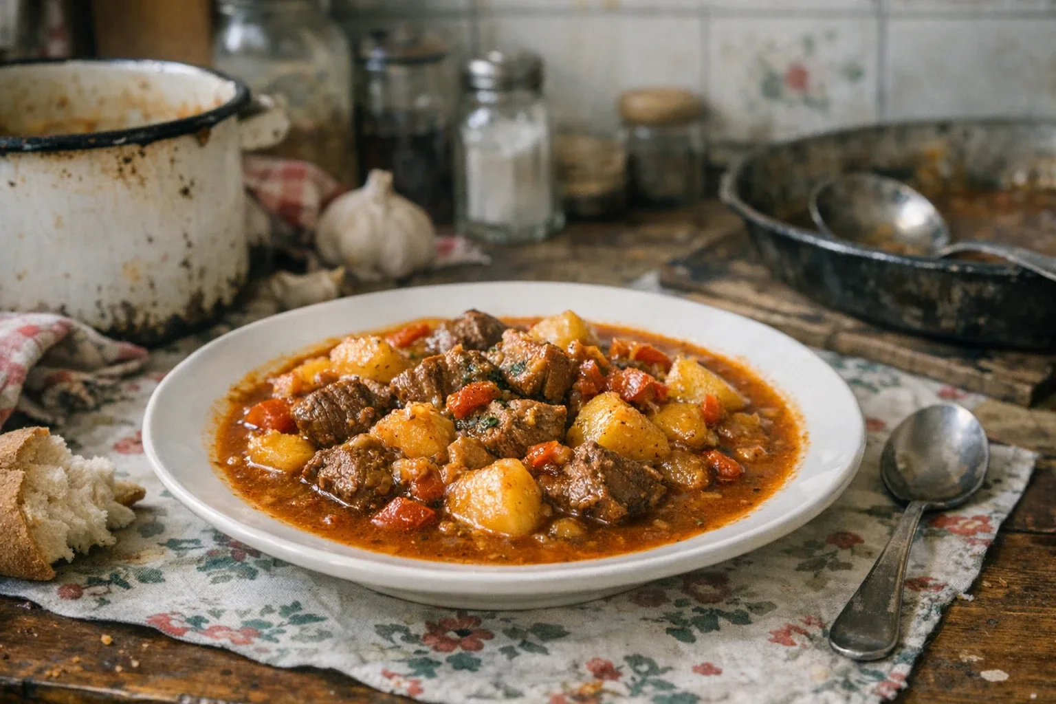 Goulash uit de kookketel