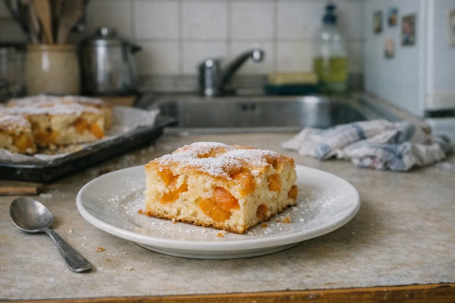 Bublanina met abrikozen