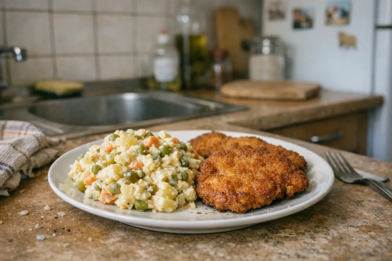Klassieke aardappelsalade