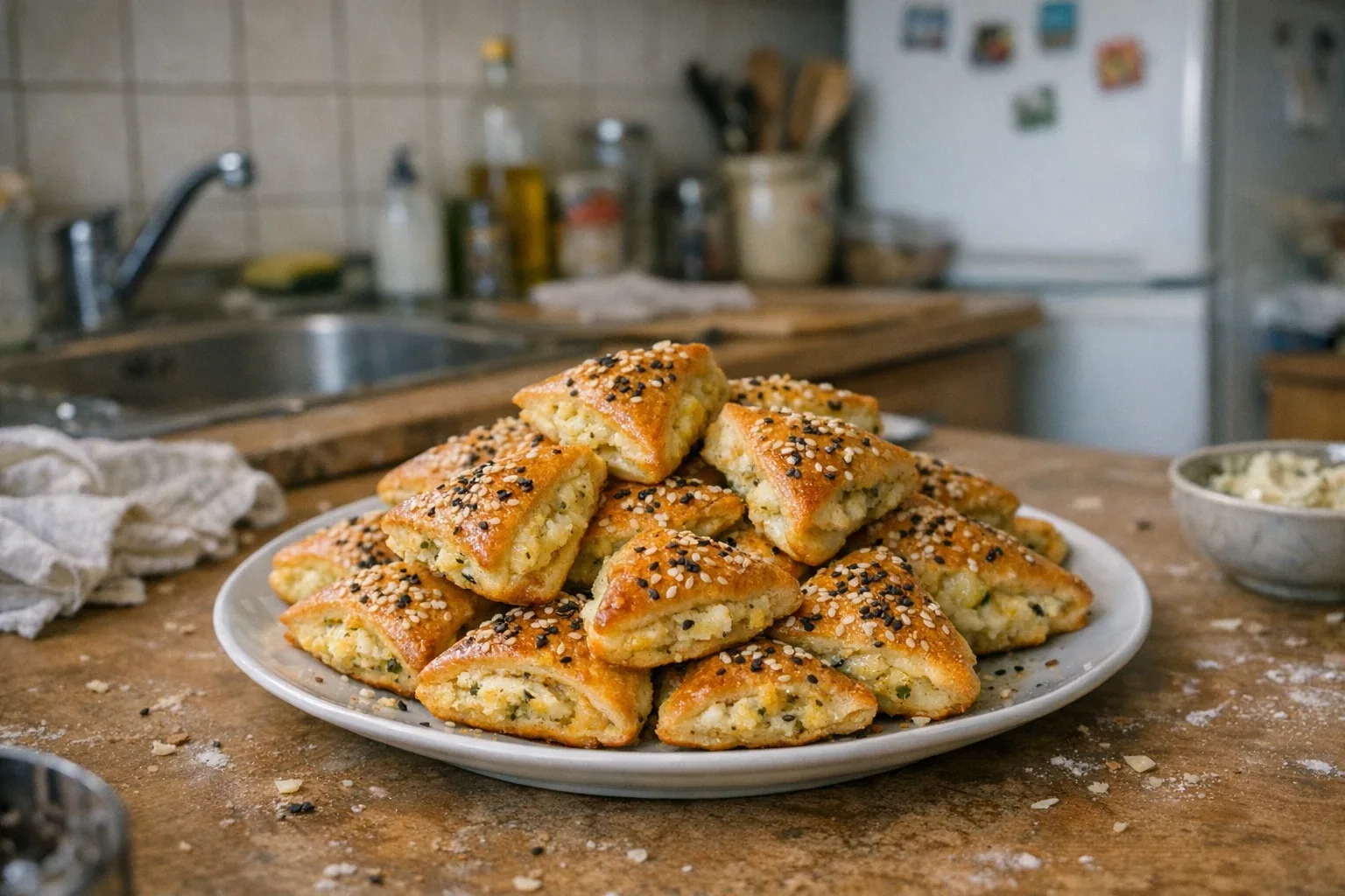 Knoflookdriehoekjes