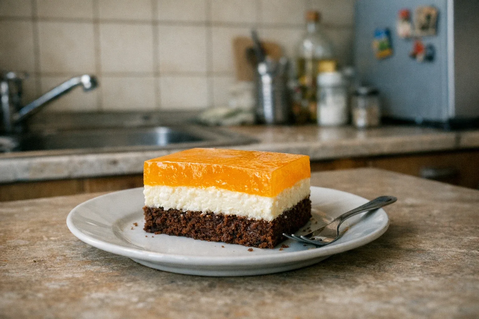 Kwarktaart met gelatine