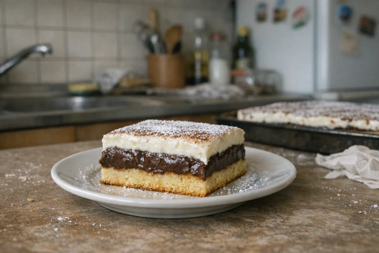 Puddingcake met zure room