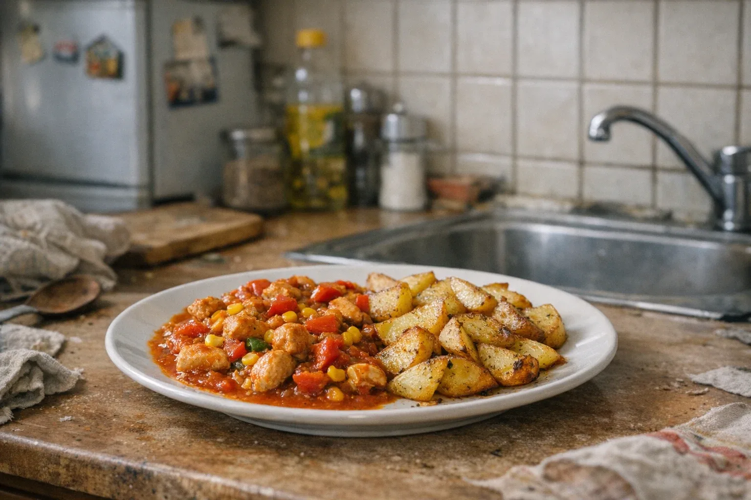 Kipsauté met groenten