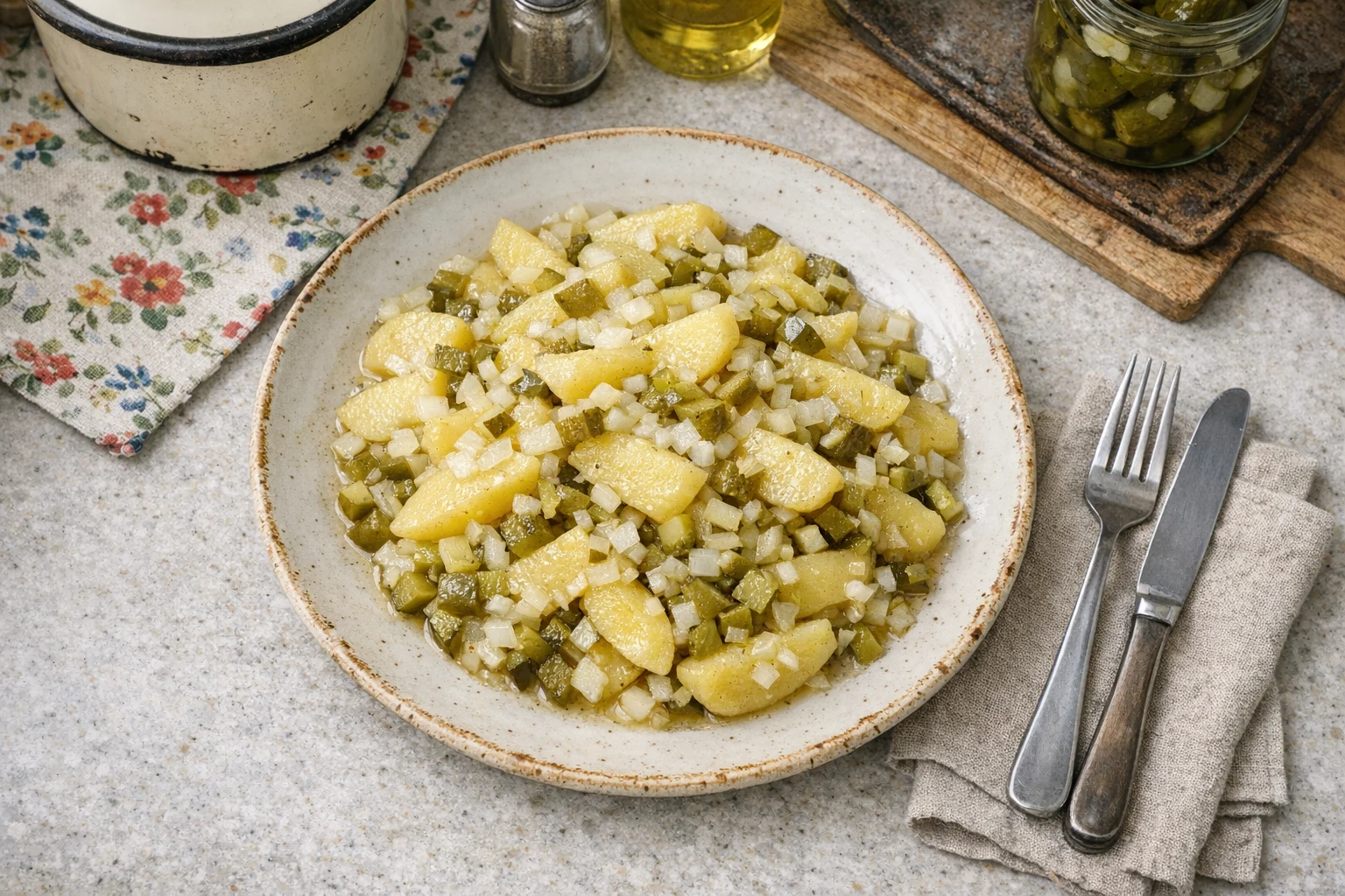 Friszure aardappelsalade