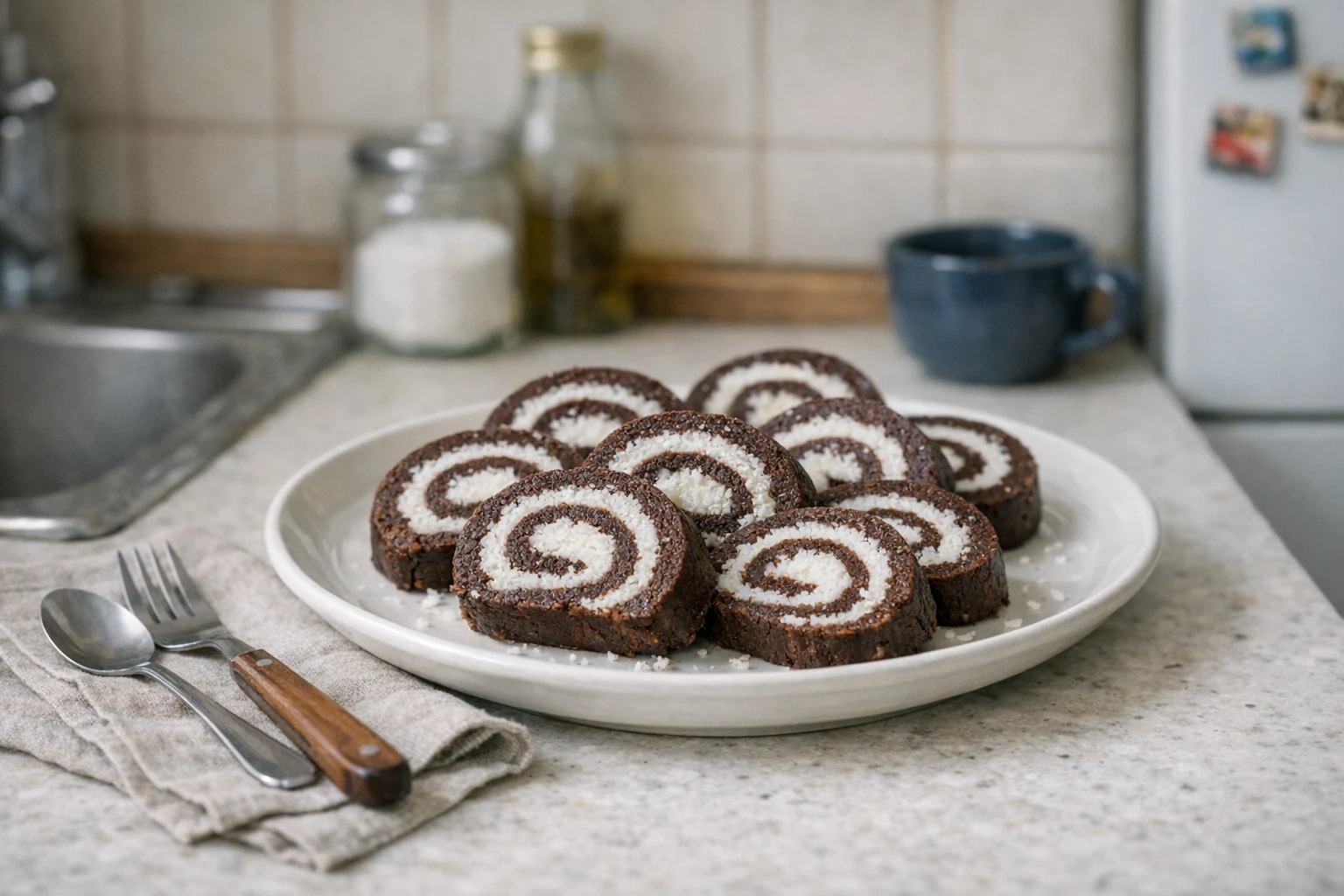 No-bake kokosrol