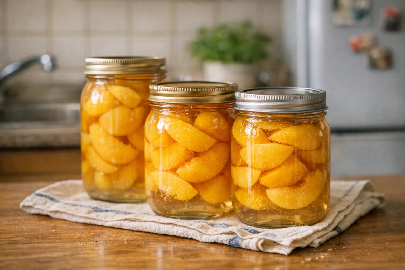 Perzikcompote