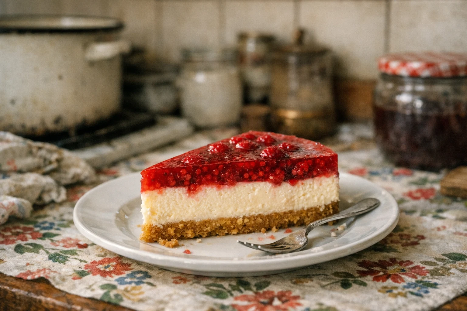 Frambozencheesecake