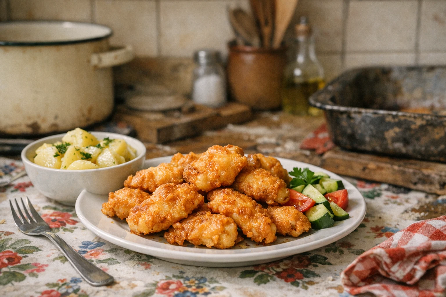 Kipfilet in beslag