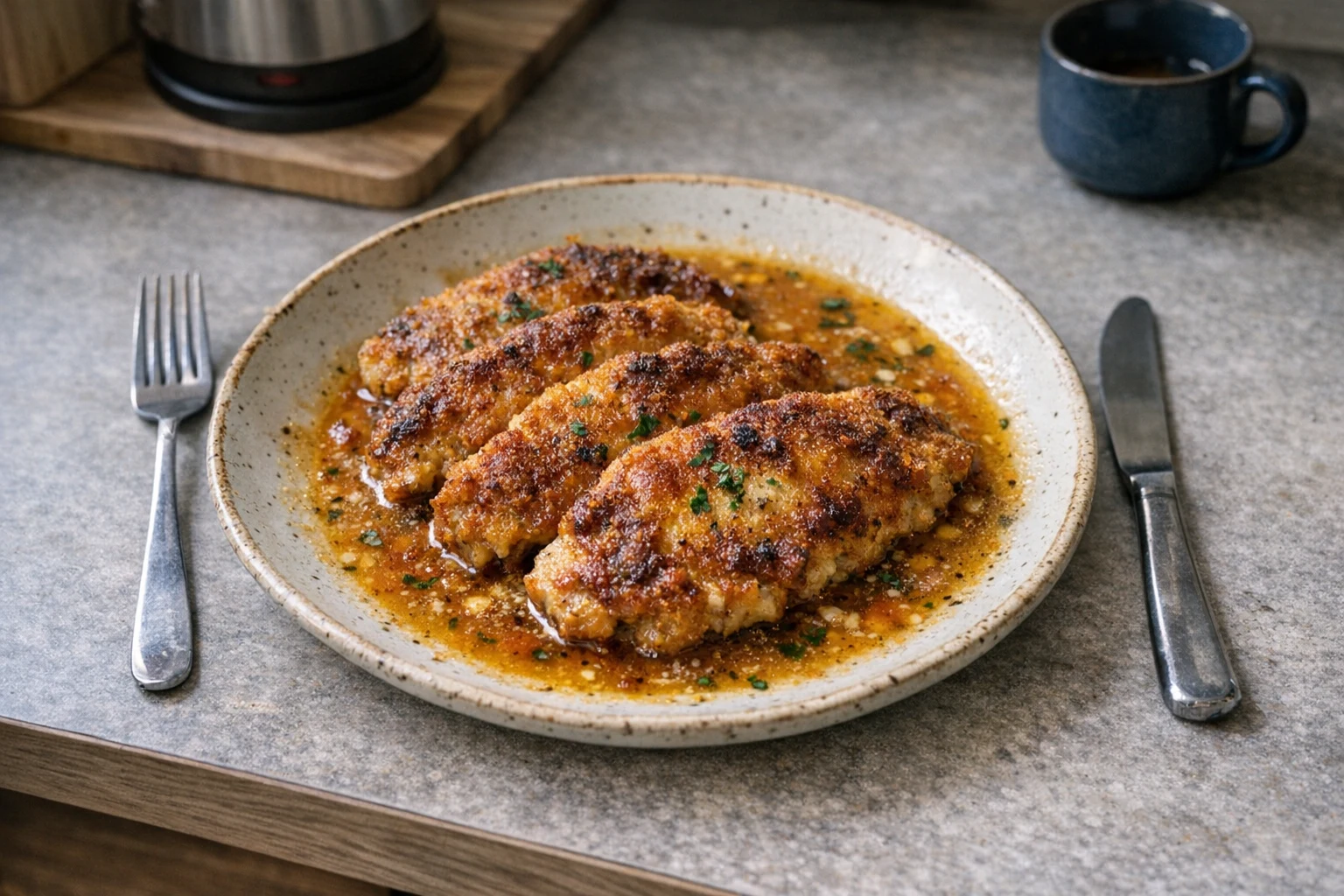 Gegratineerde schnitzels