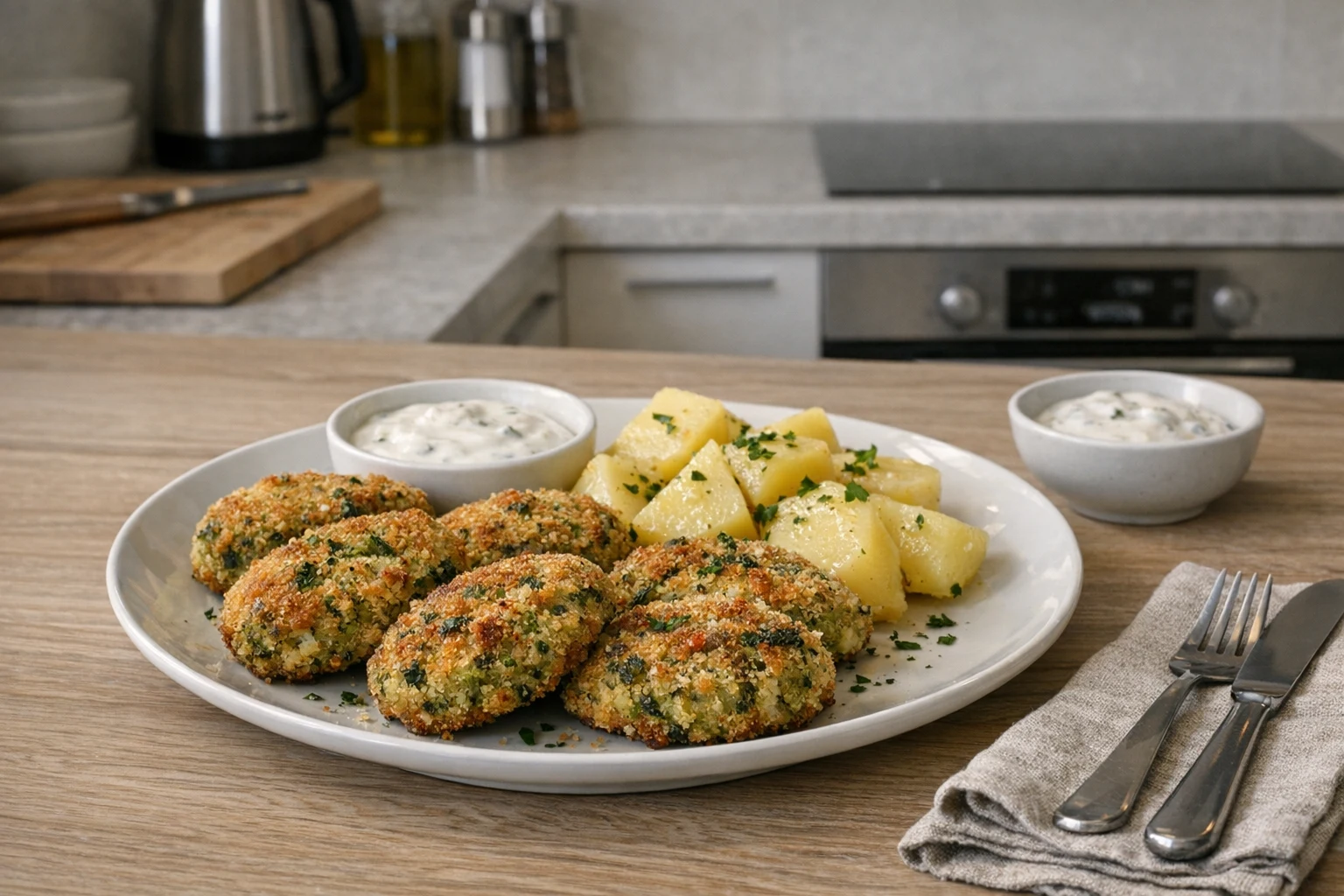 Broccoliburgers uit de oven