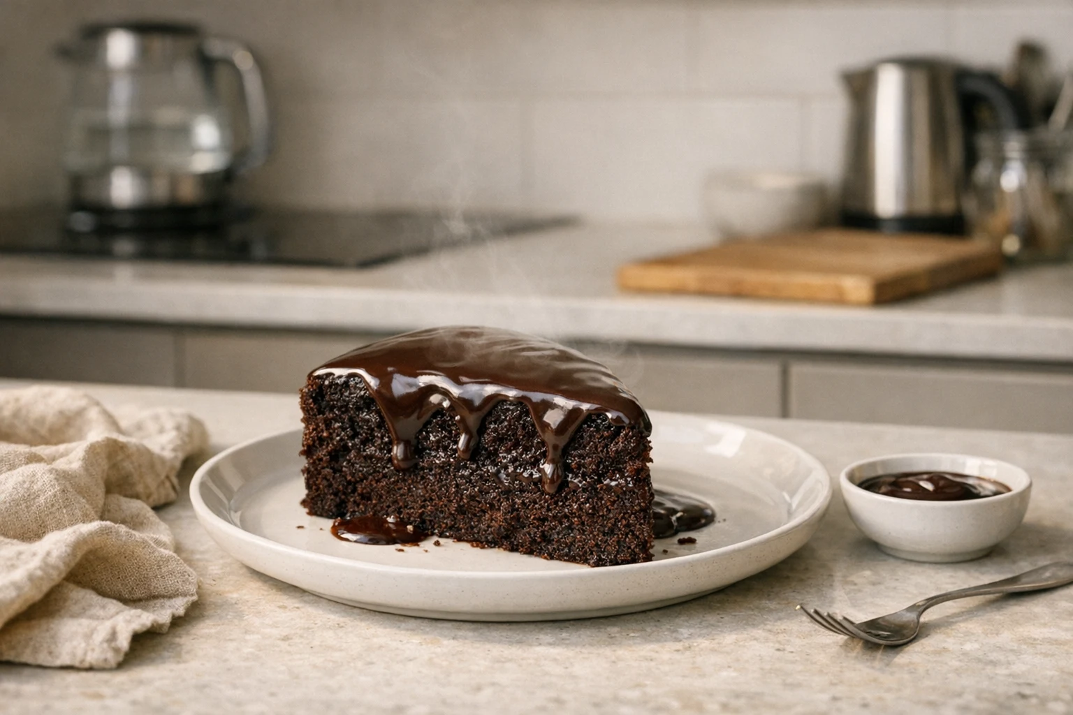 Glanzend chocoladeglazuur