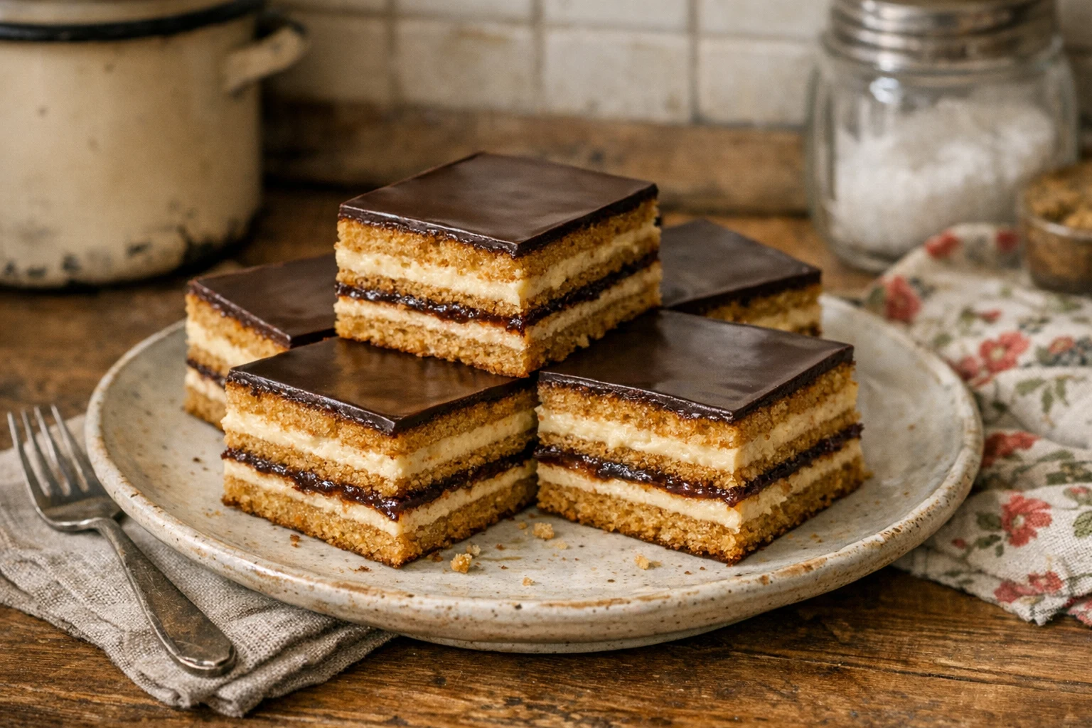 Honinglaagjescake