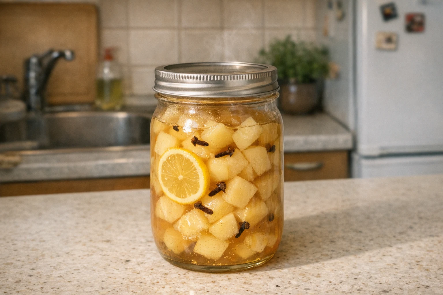 Geweckte appelcompote