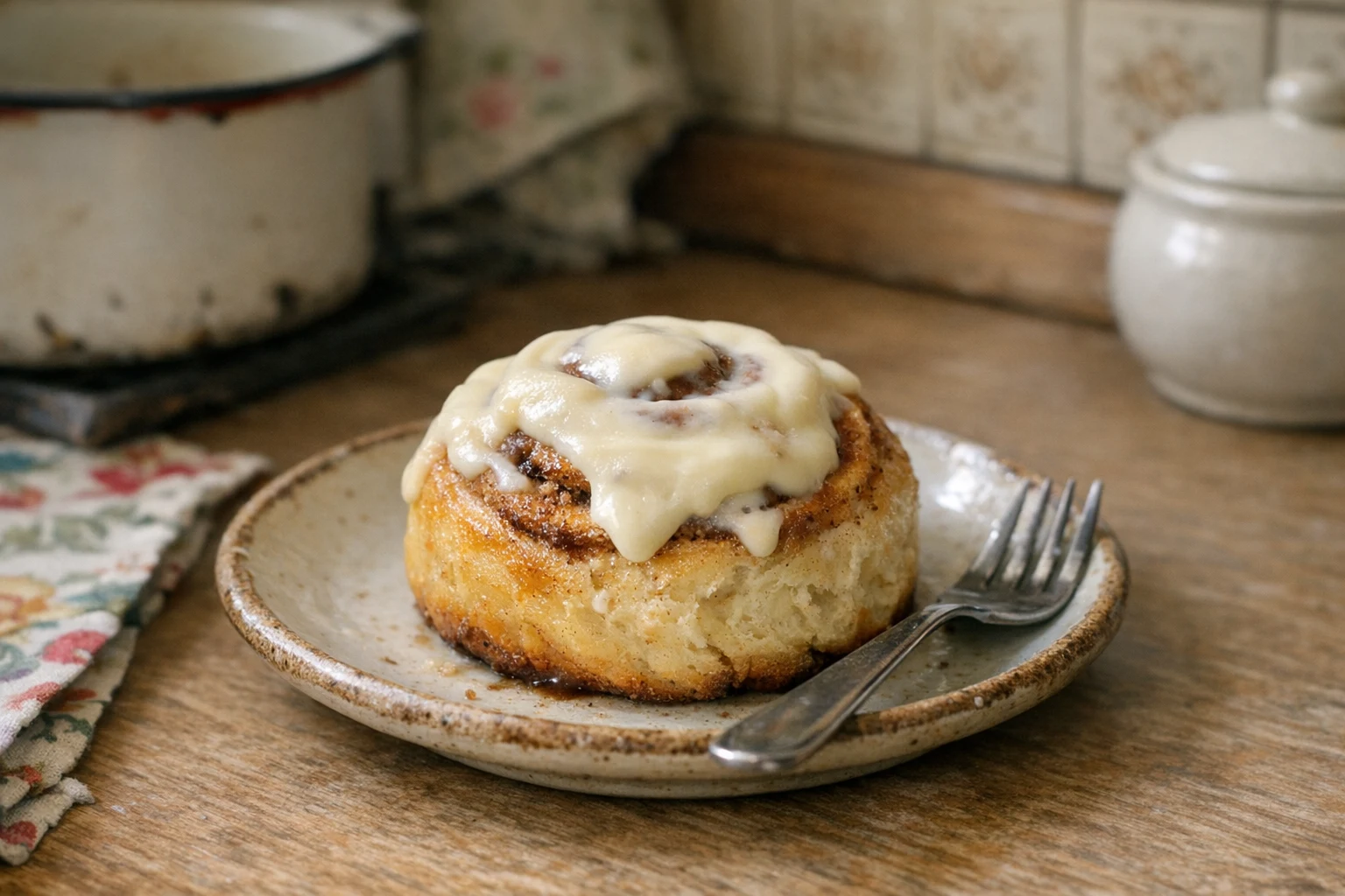 Kaneelrolletjes met roomkaasglazuur