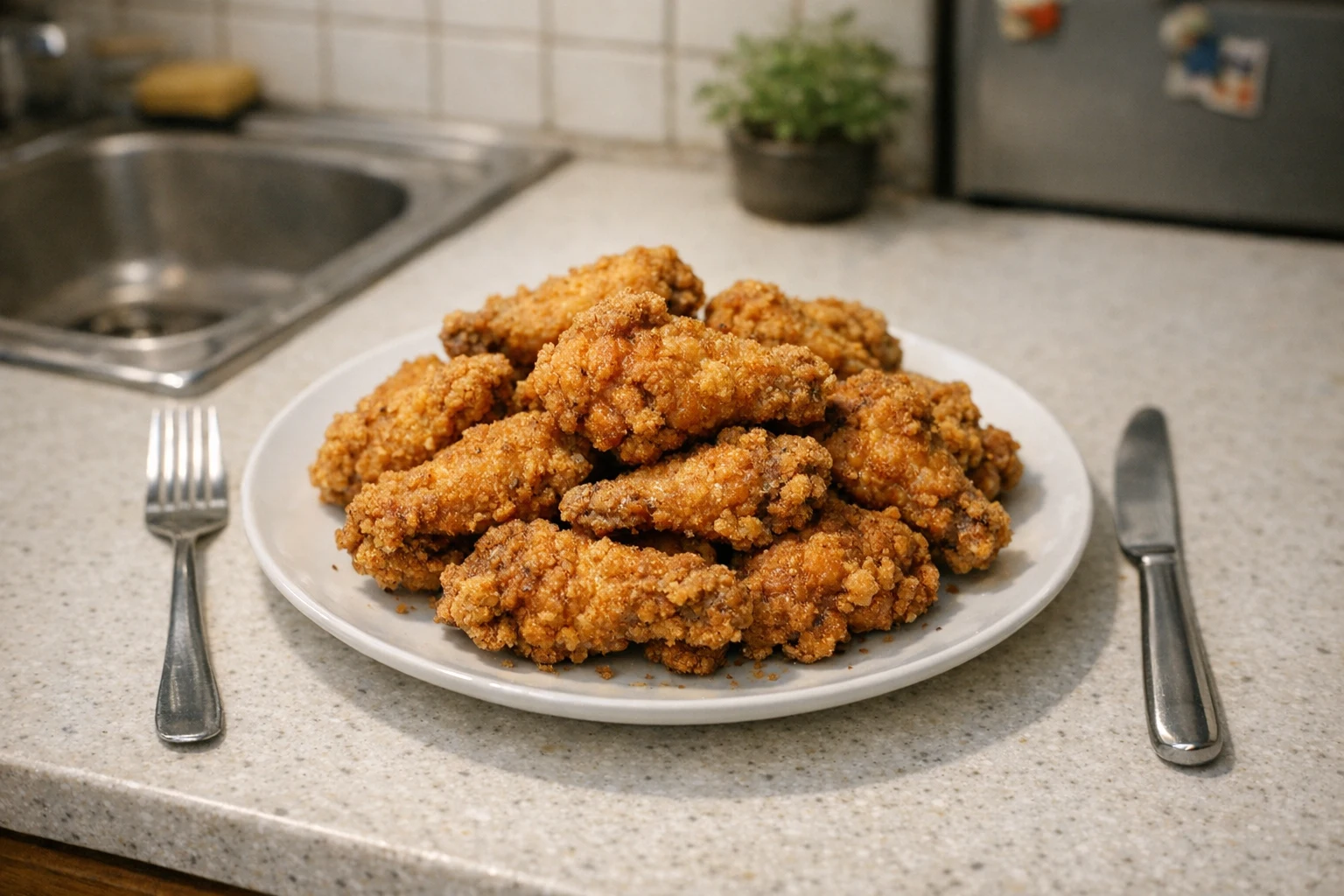 Kippenvleugels in KFC-stijl