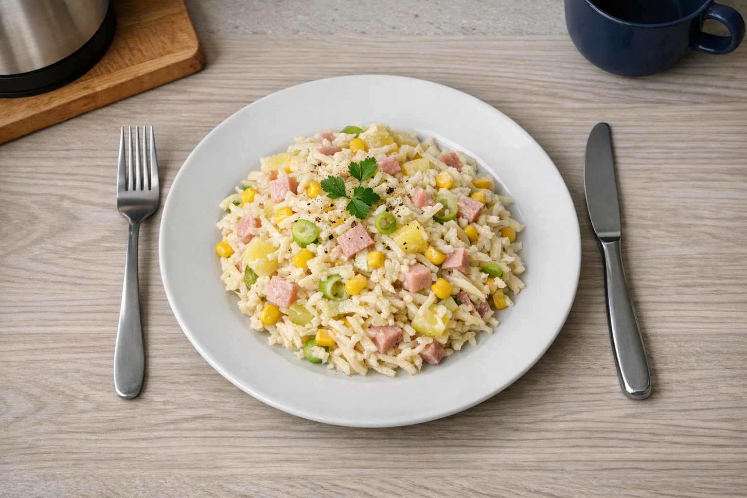 Knolselderijsalade met ananas