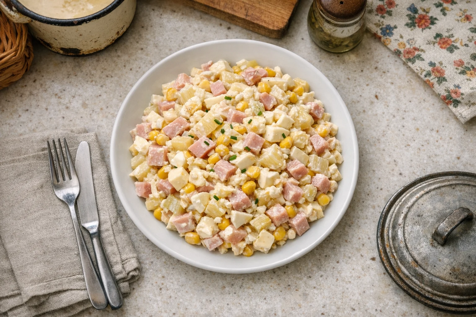 Ananas-knolselderijsalade