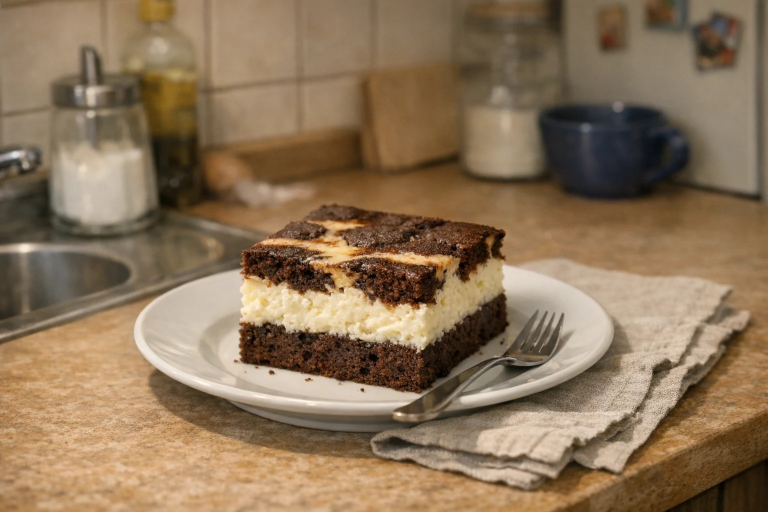 Kwarkcake met cacao