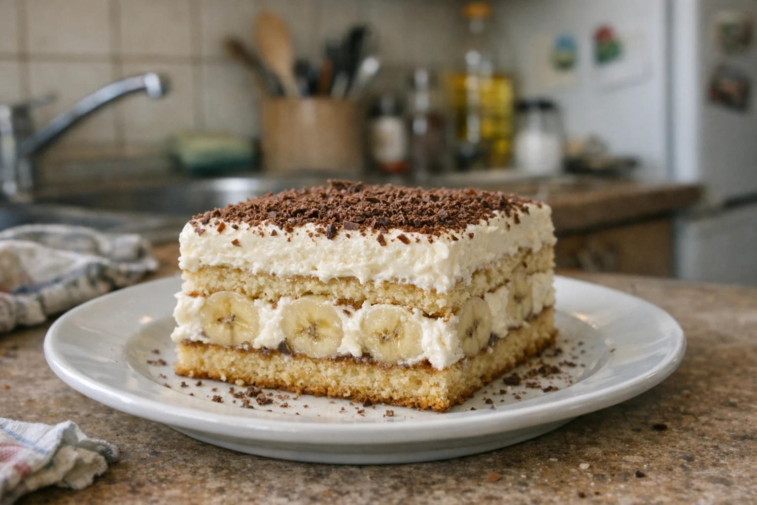 Bananencake met mascarpone