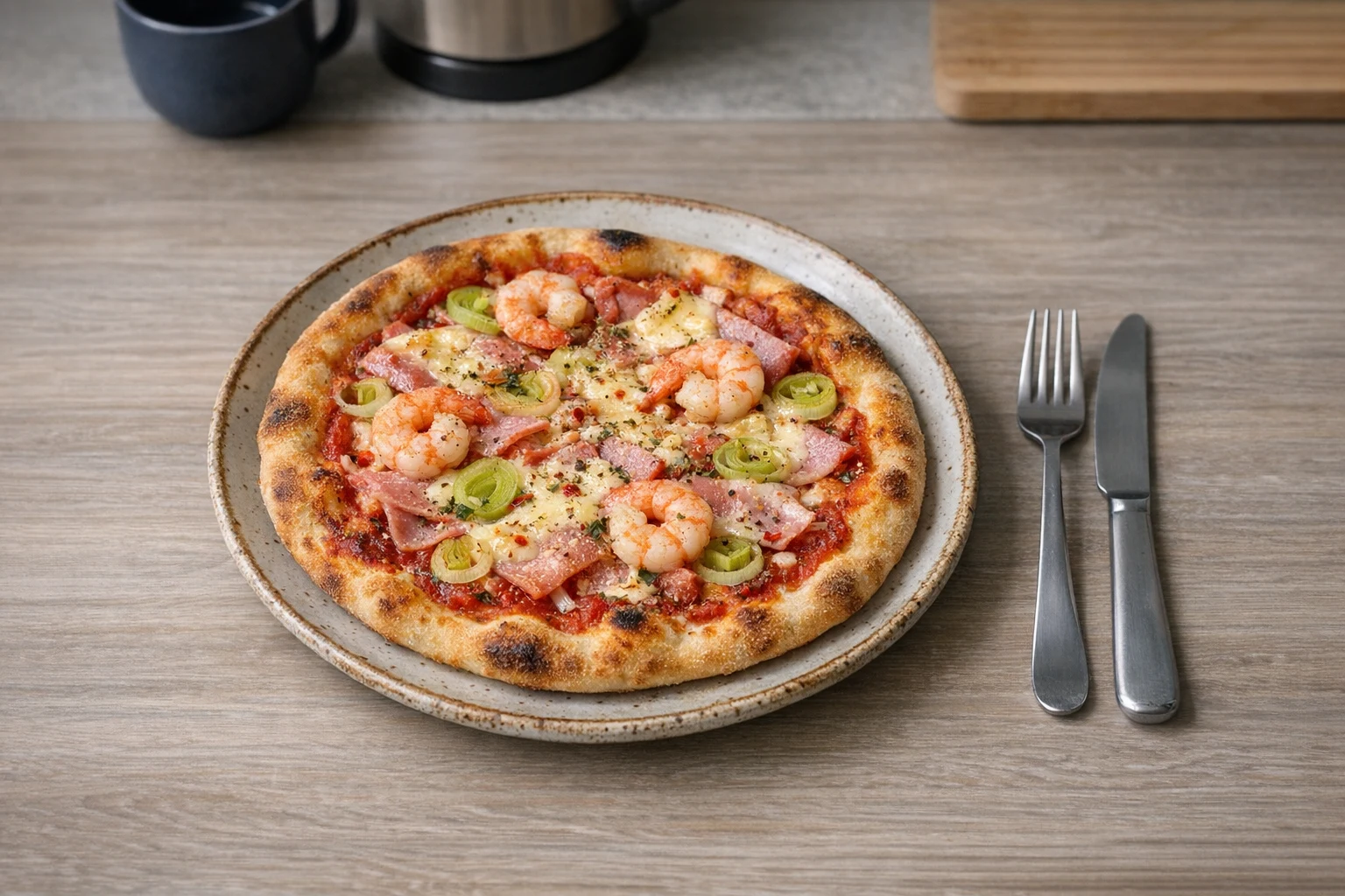 Zelfgemaakte pizza