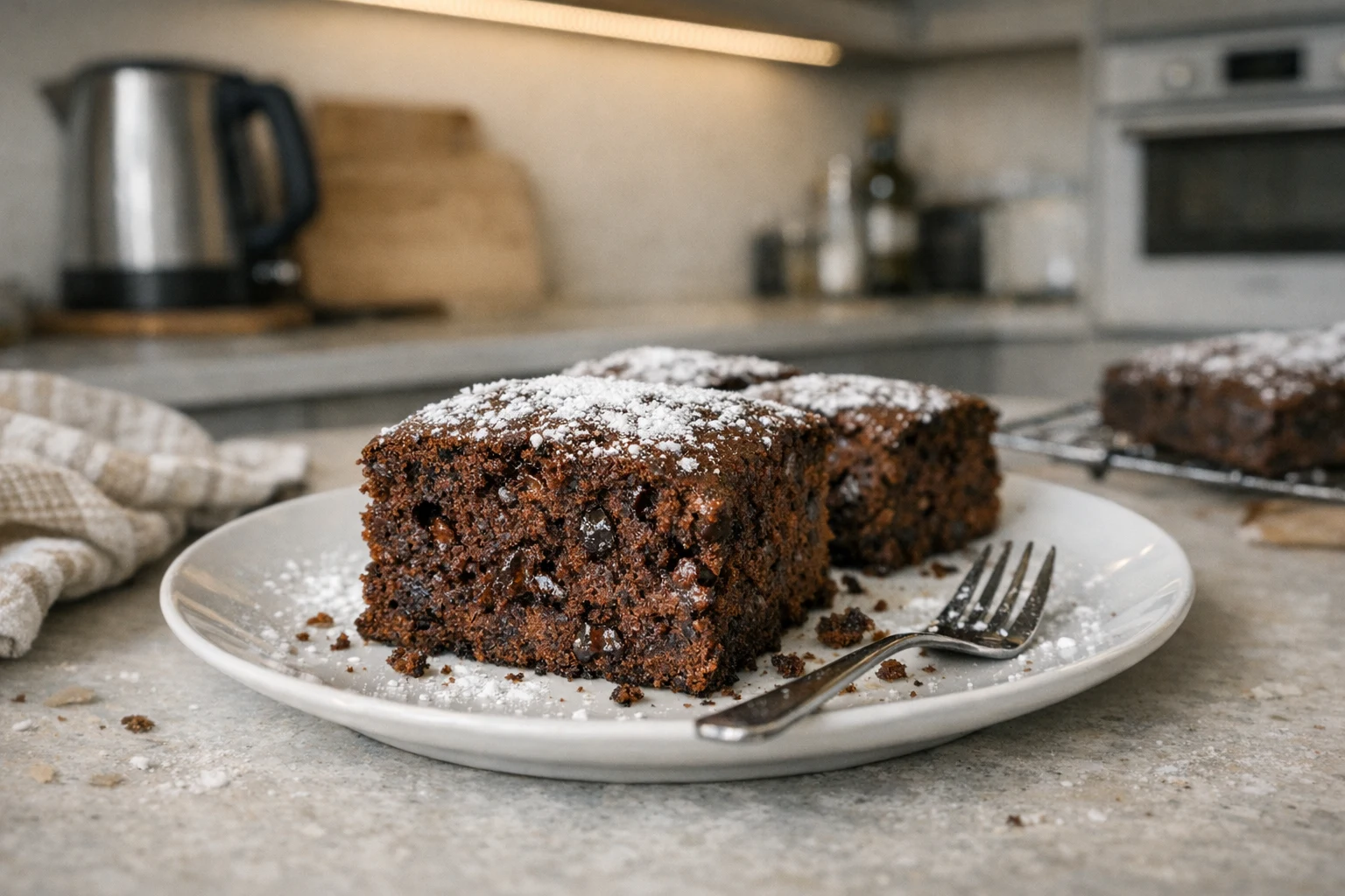 Snelle chocoladecake met mokmaten