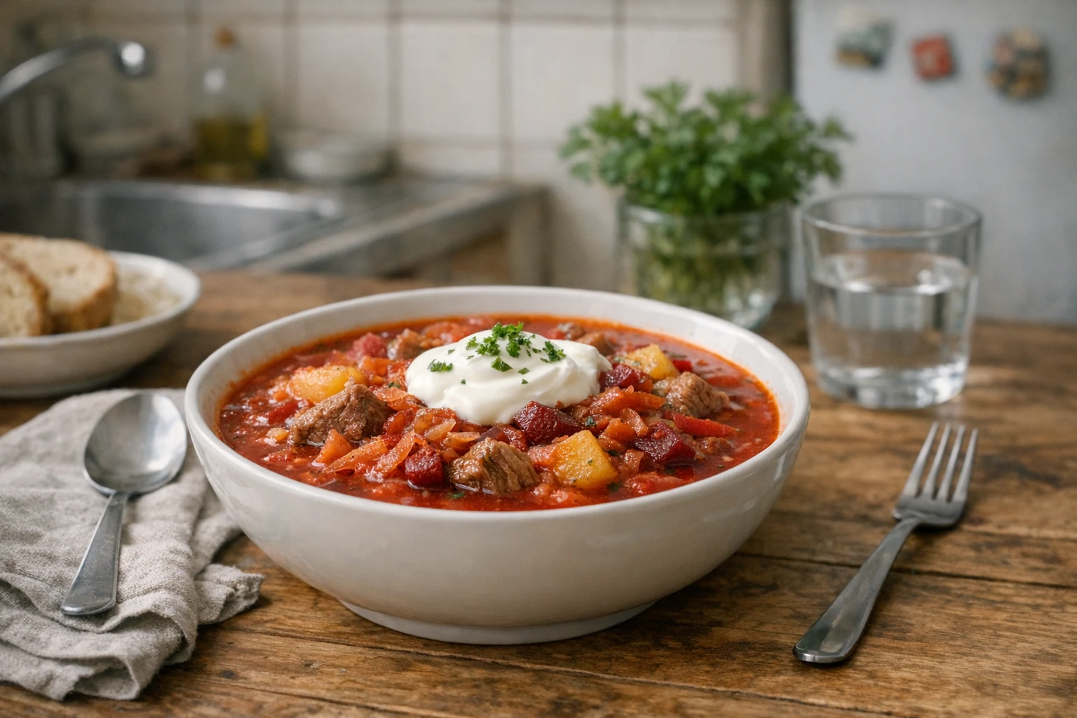 Traditionele Oekraïense borsjtsj