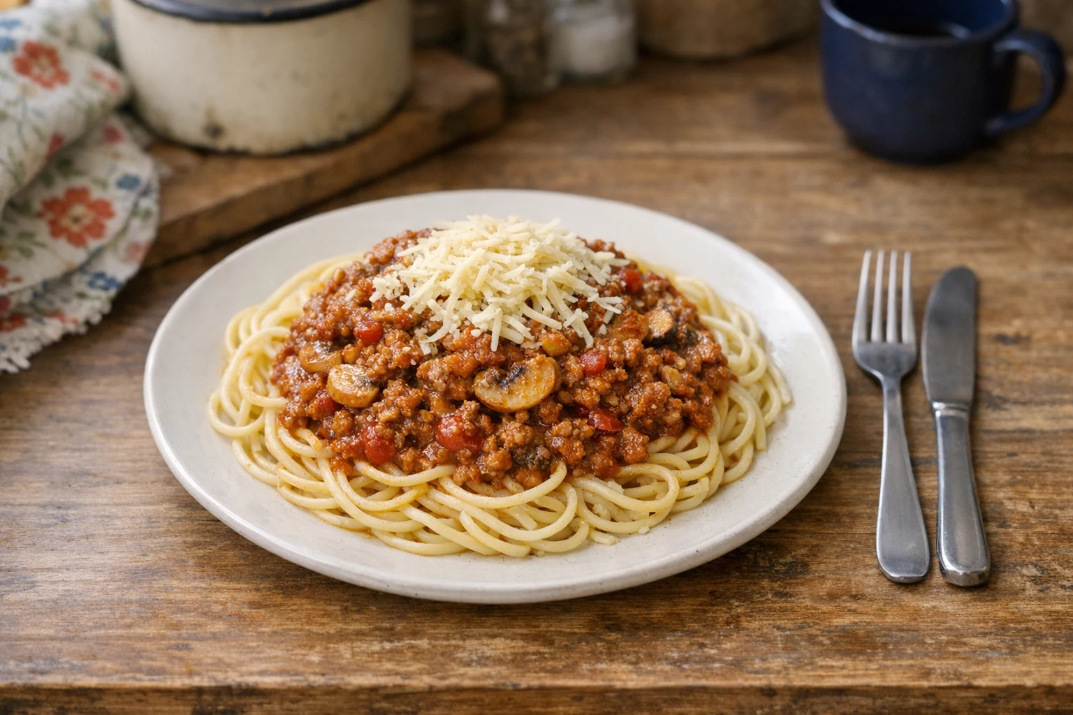 Spaghetti met gehakt