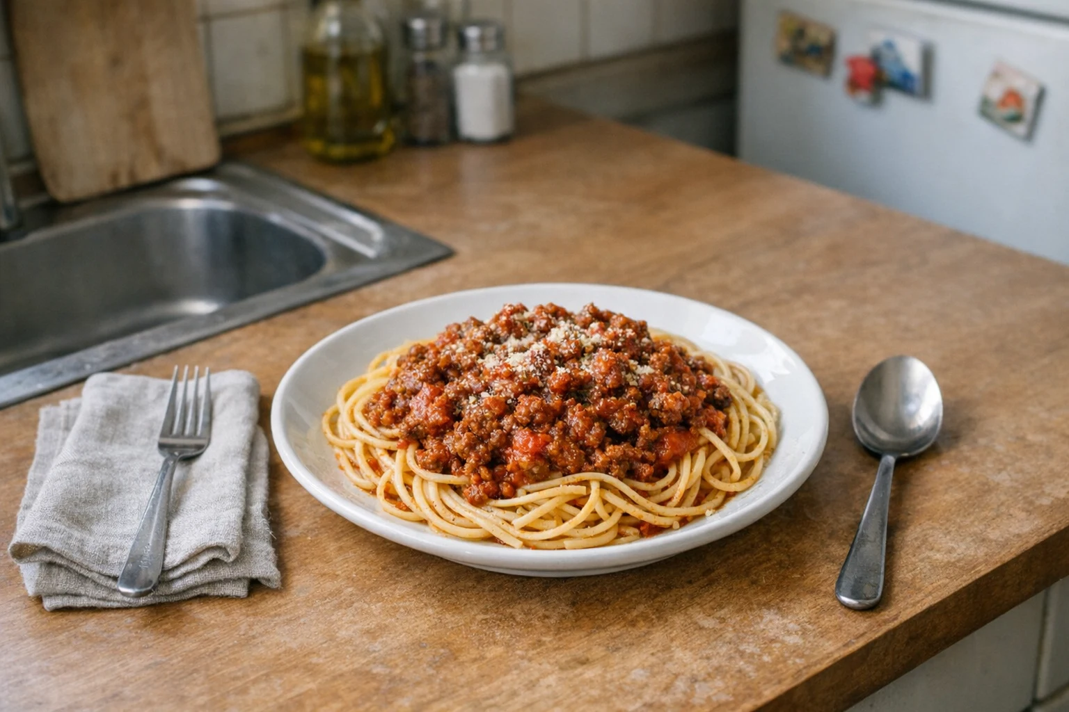 Spaghetti met rundergehakt