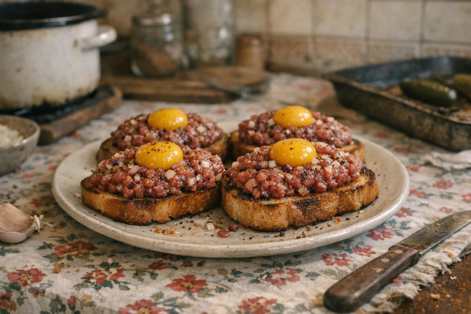 Steak tartaar (zelfgemaakt)