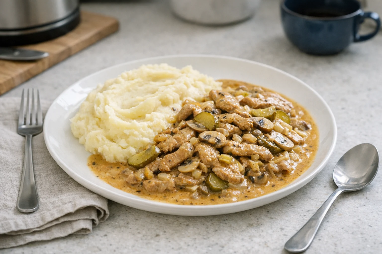 Varkensstroganoff