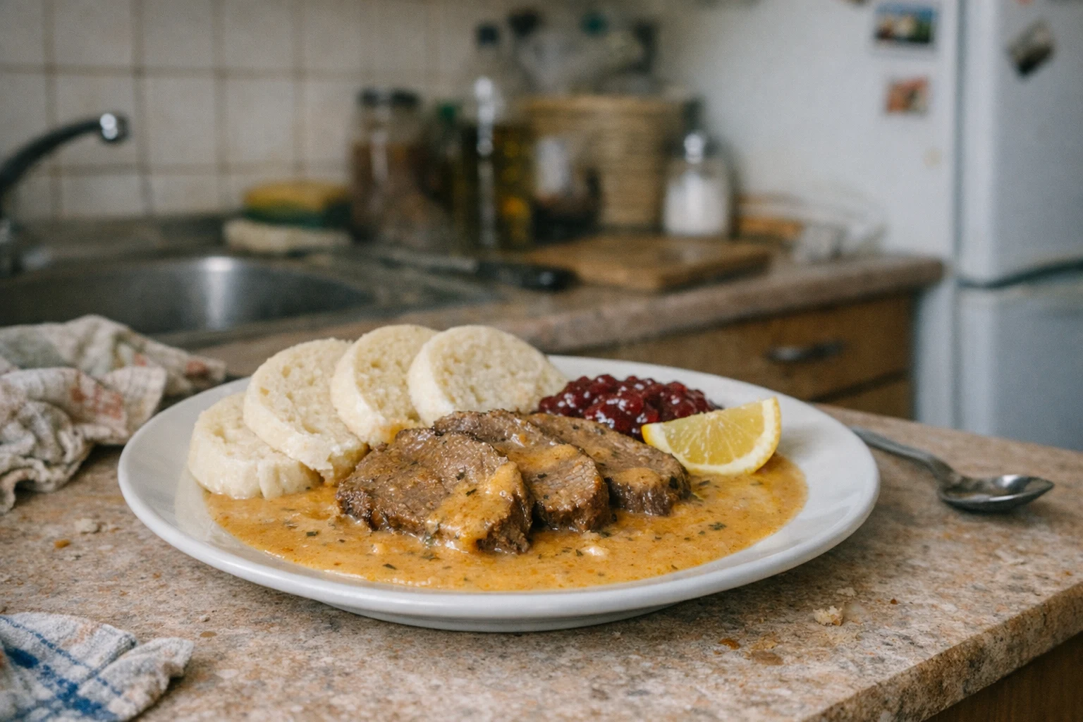 Svíčková met roomsaus