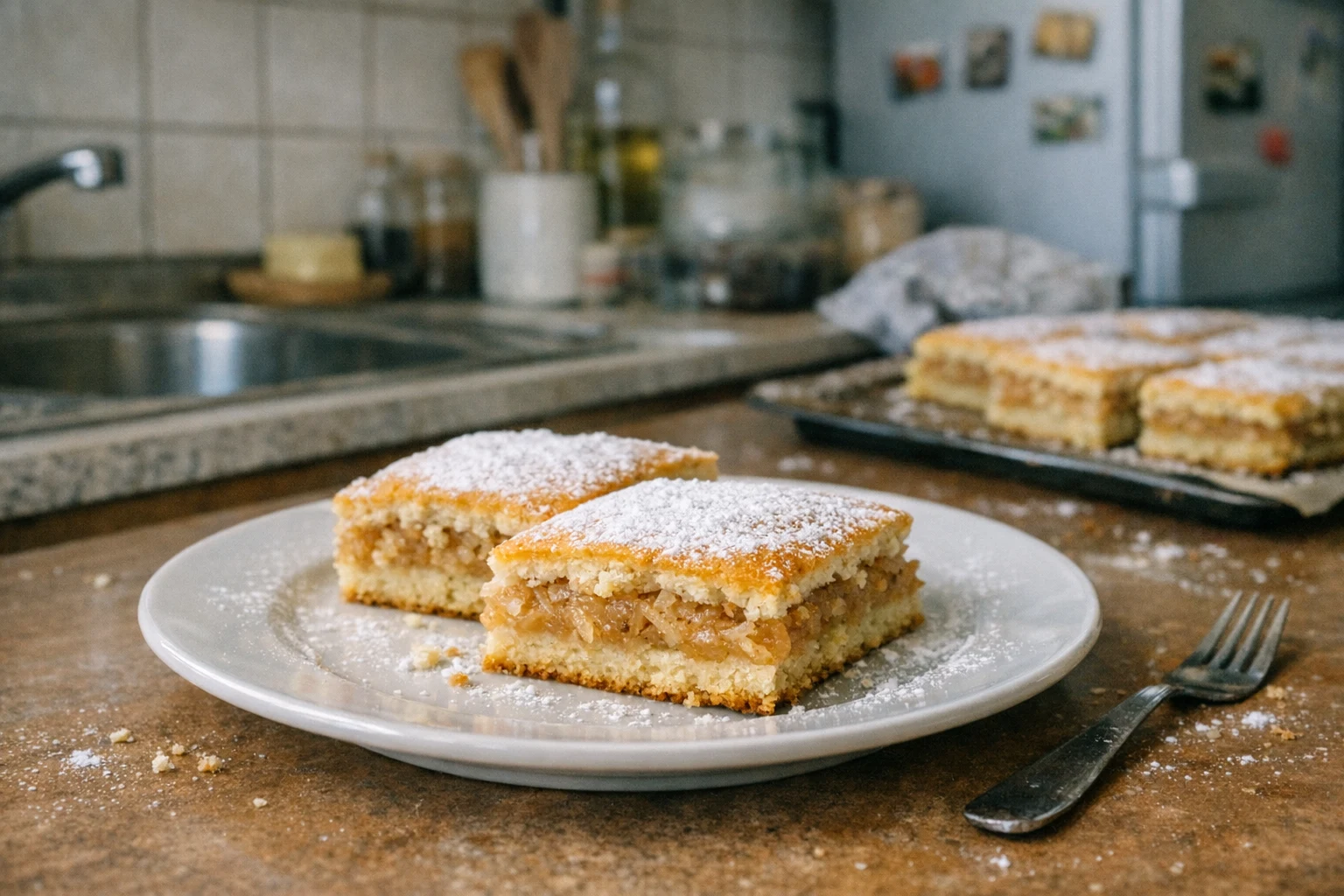 Zachte appelplaatkoek