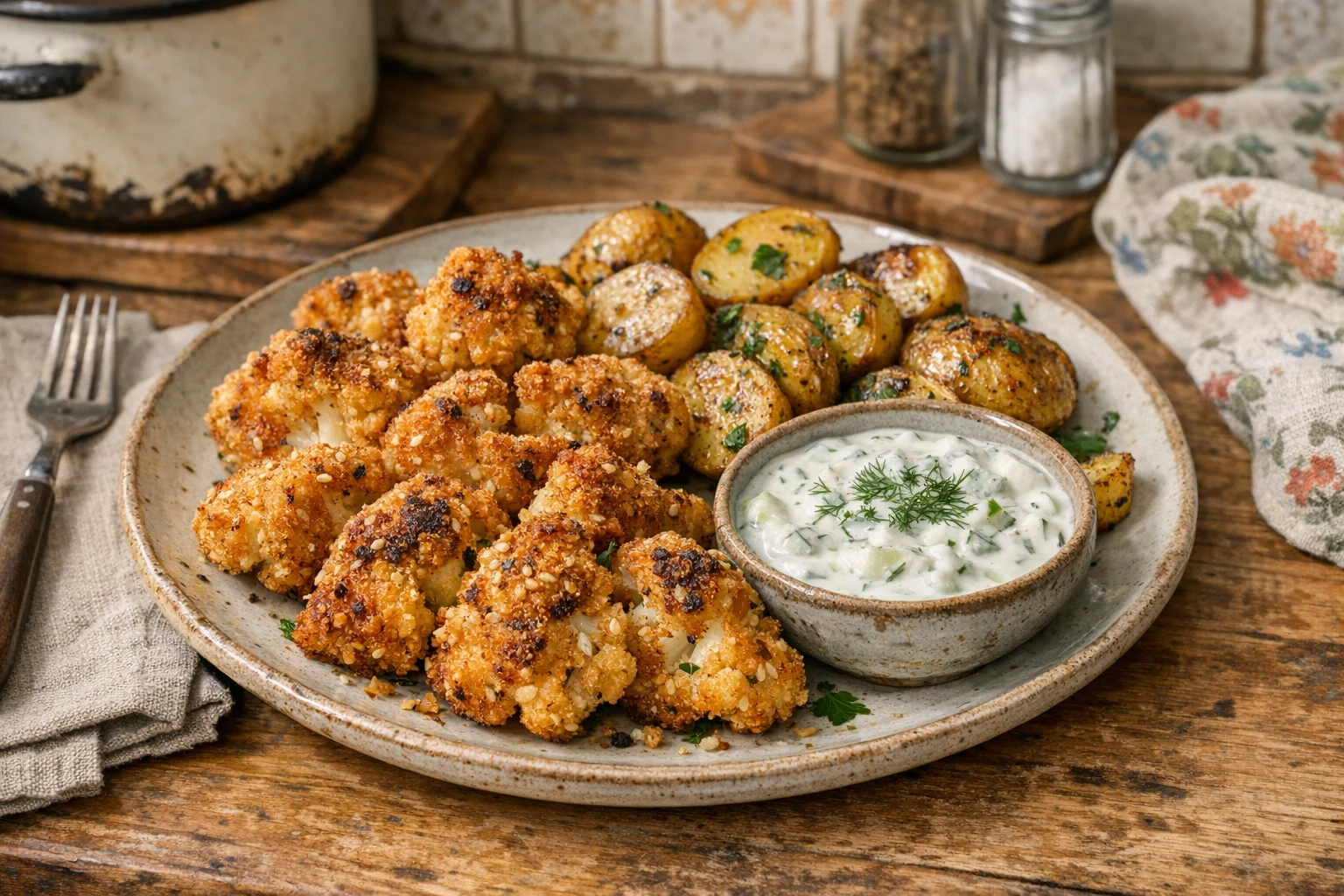 Krokante bloemkool uit de oven