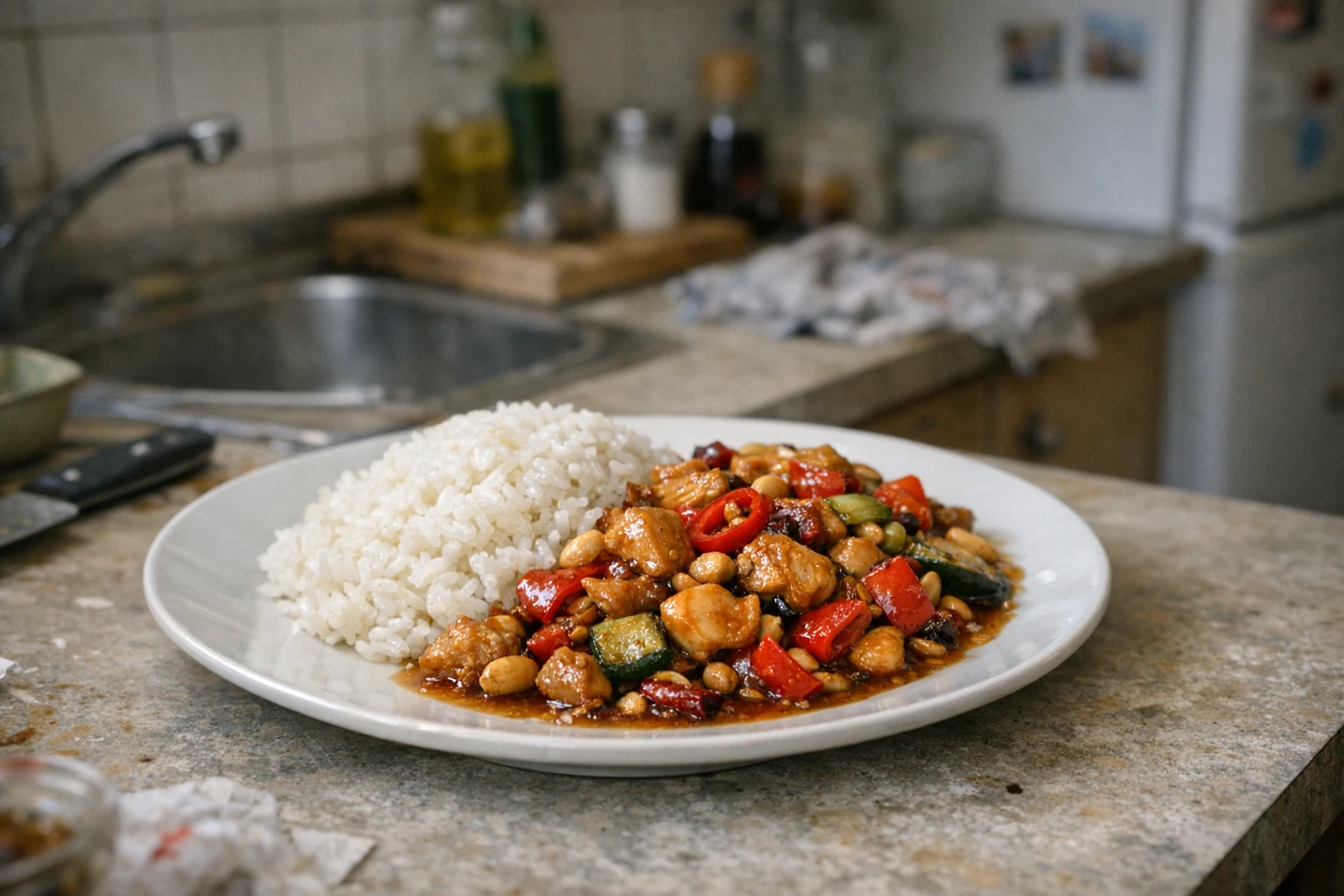 Kung pao met kip