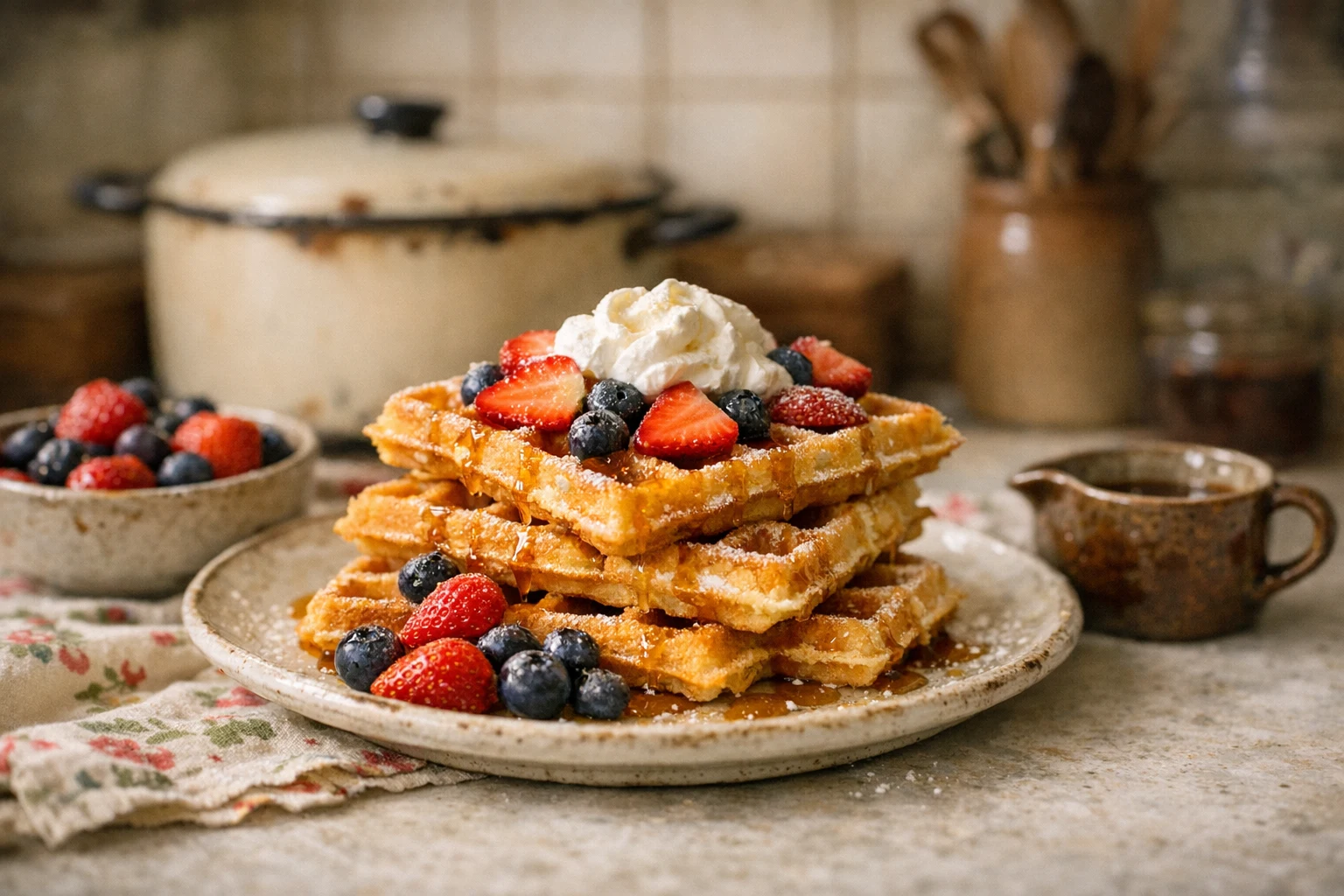 Krokante wafels