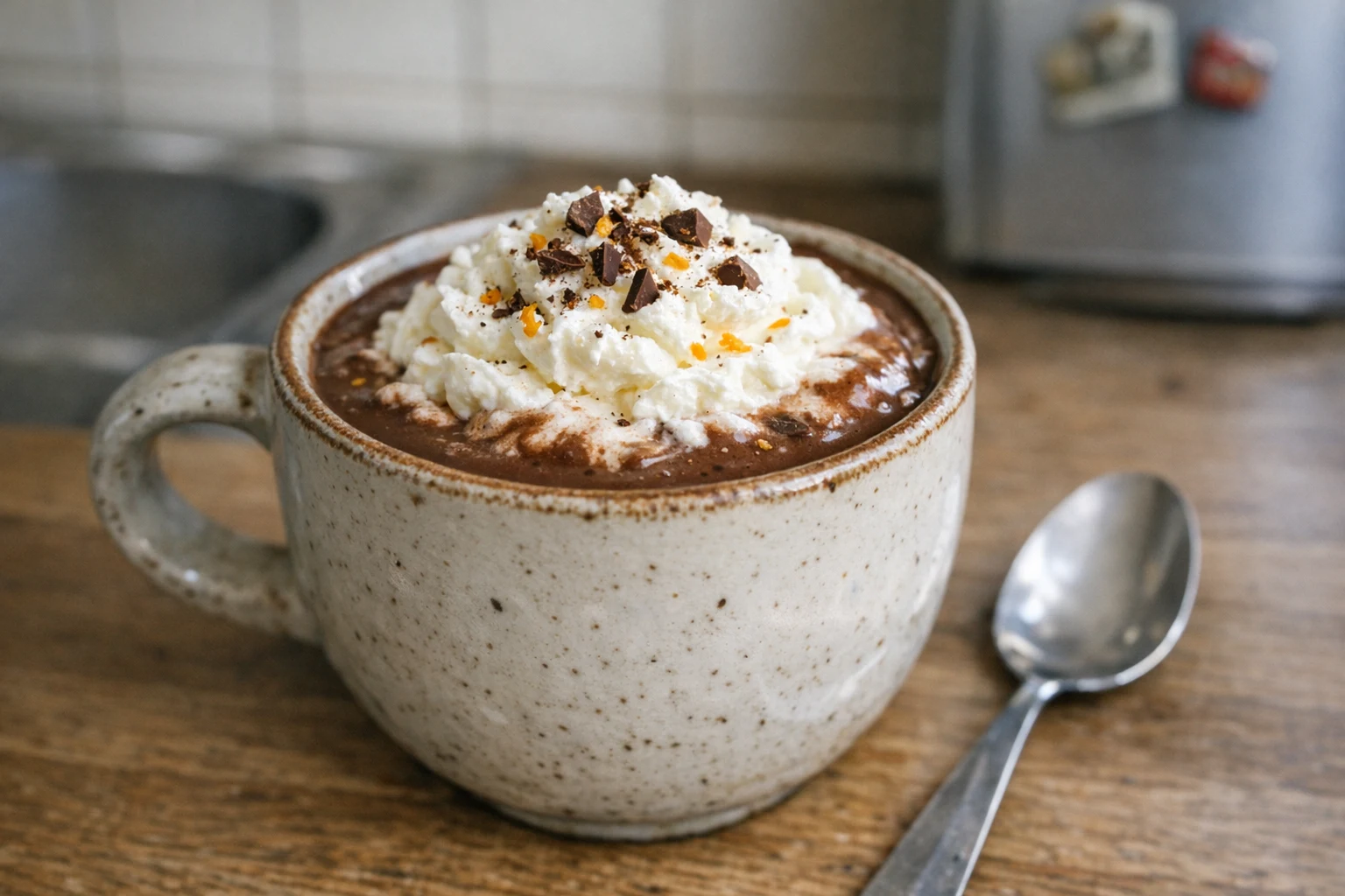 Warme chocolademelk