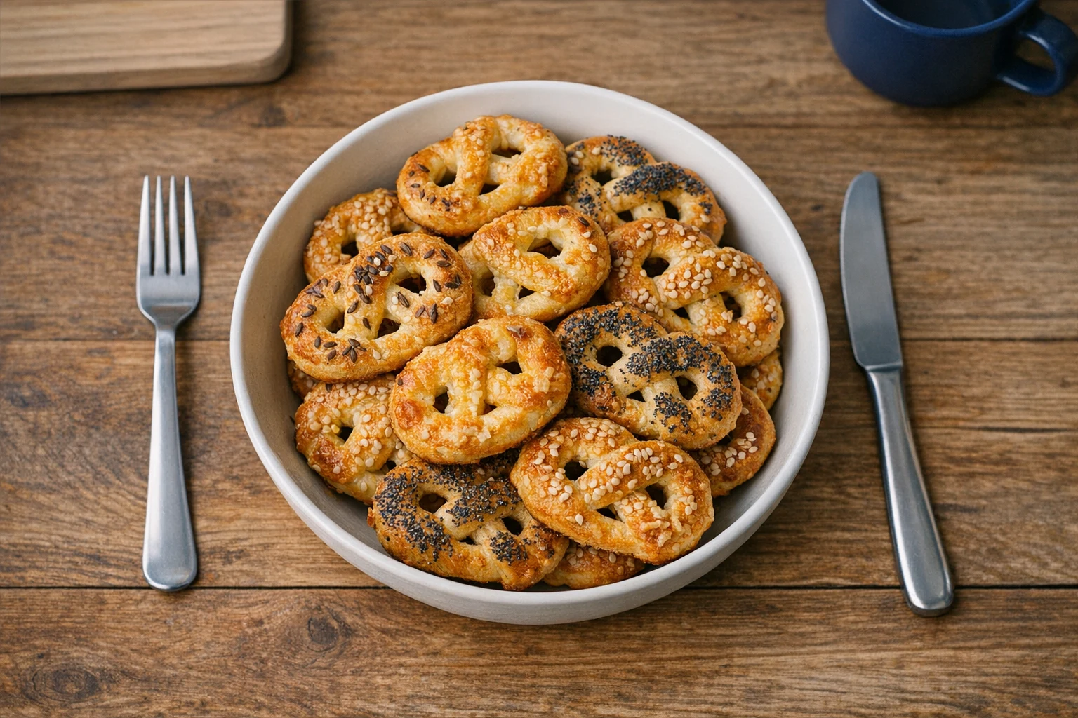 Zelfgemaakte pretzels