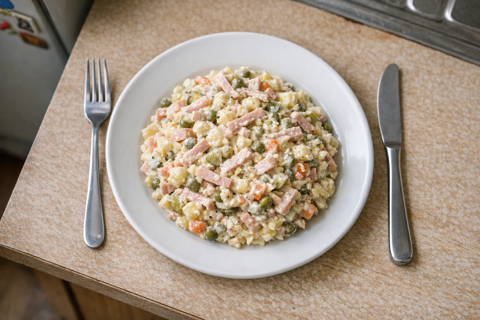 Speciale huzarensalade volgens de ČSN-norm