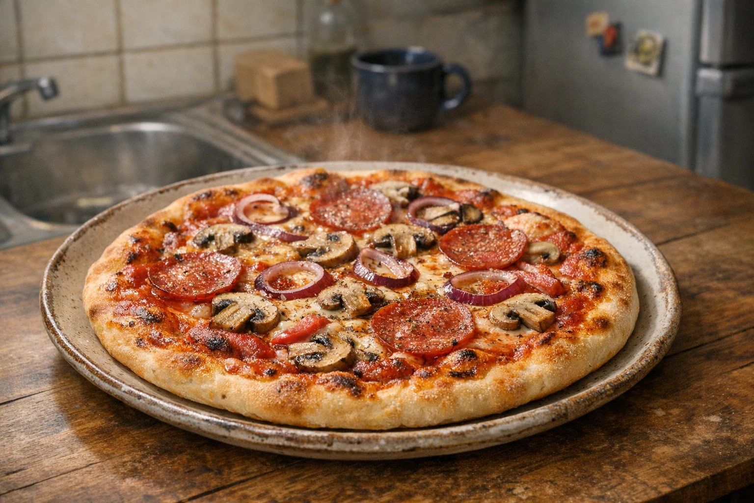 Pizza zonder rijzen