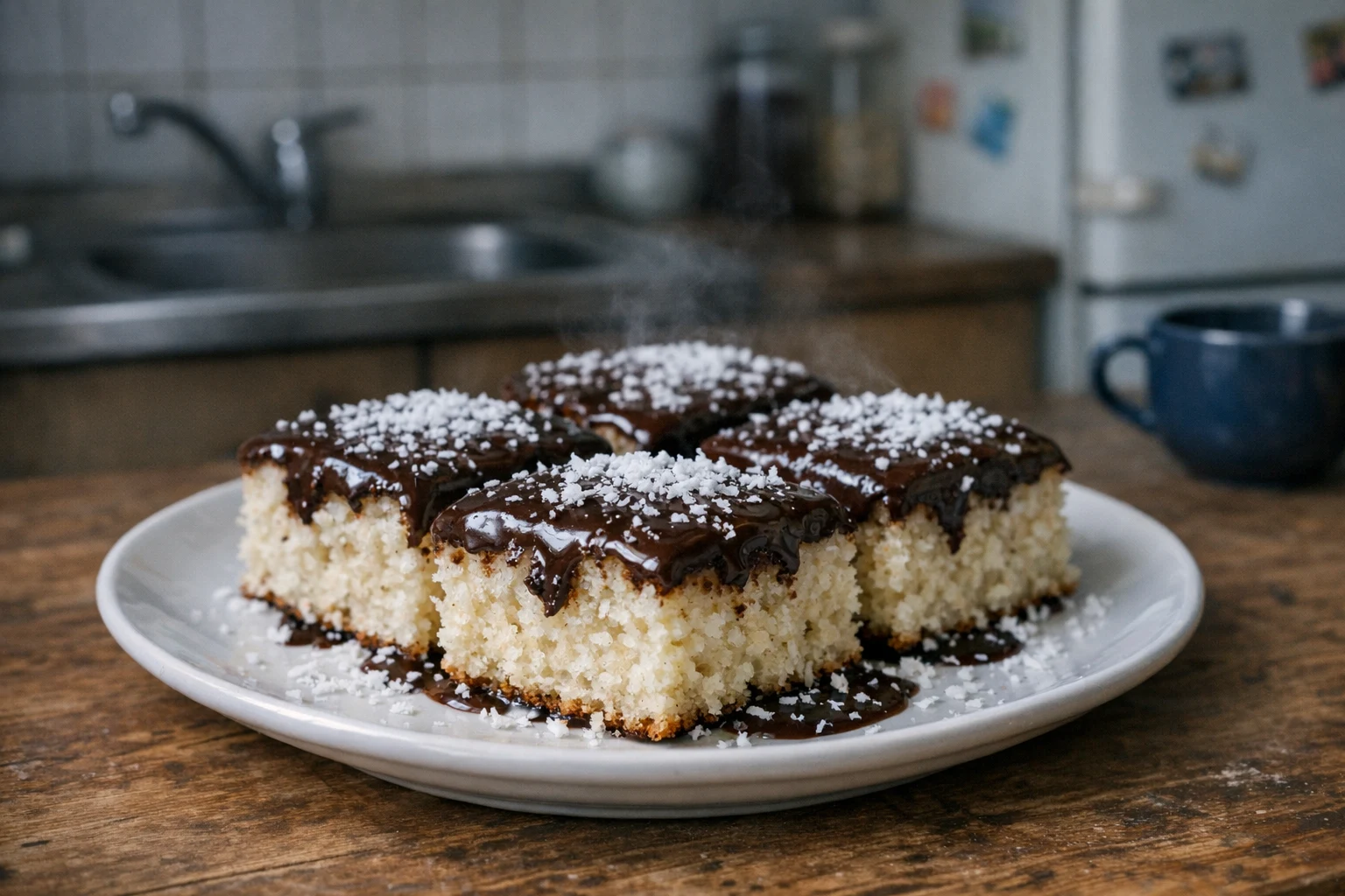 Kokoscake met kopjesmaten