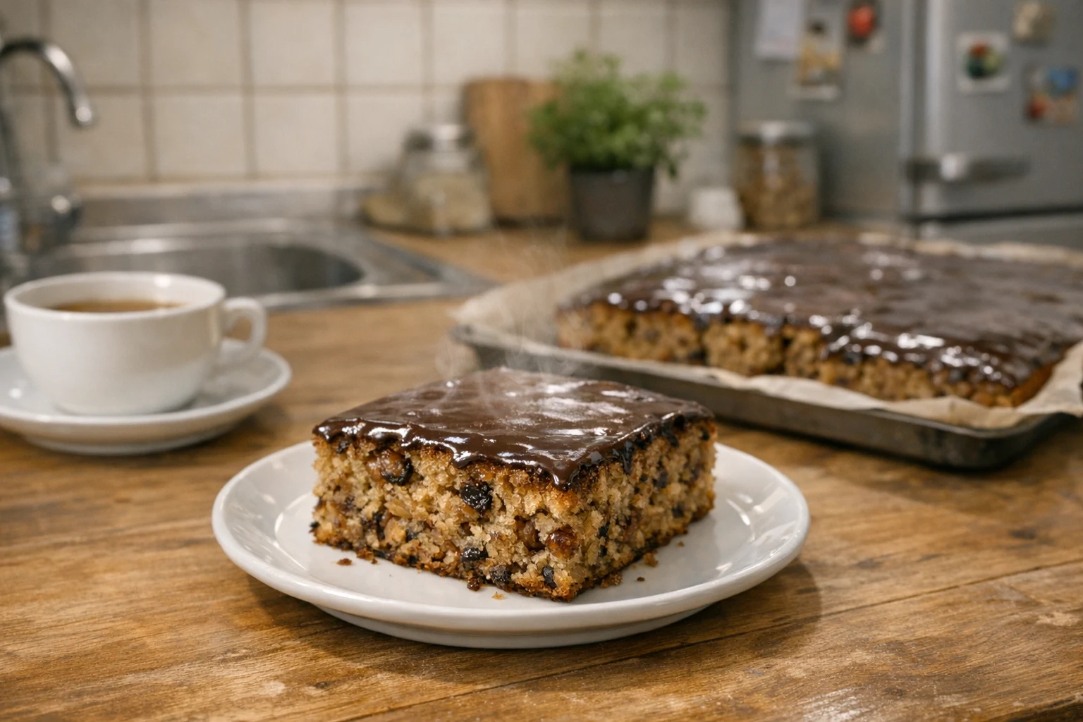 Walnotencake uit een mok