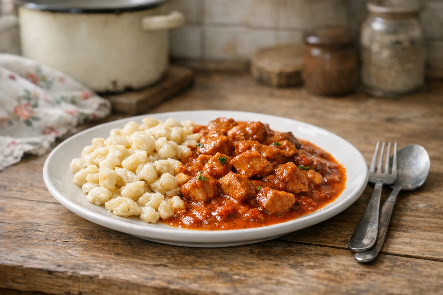 Perkelt met halušky