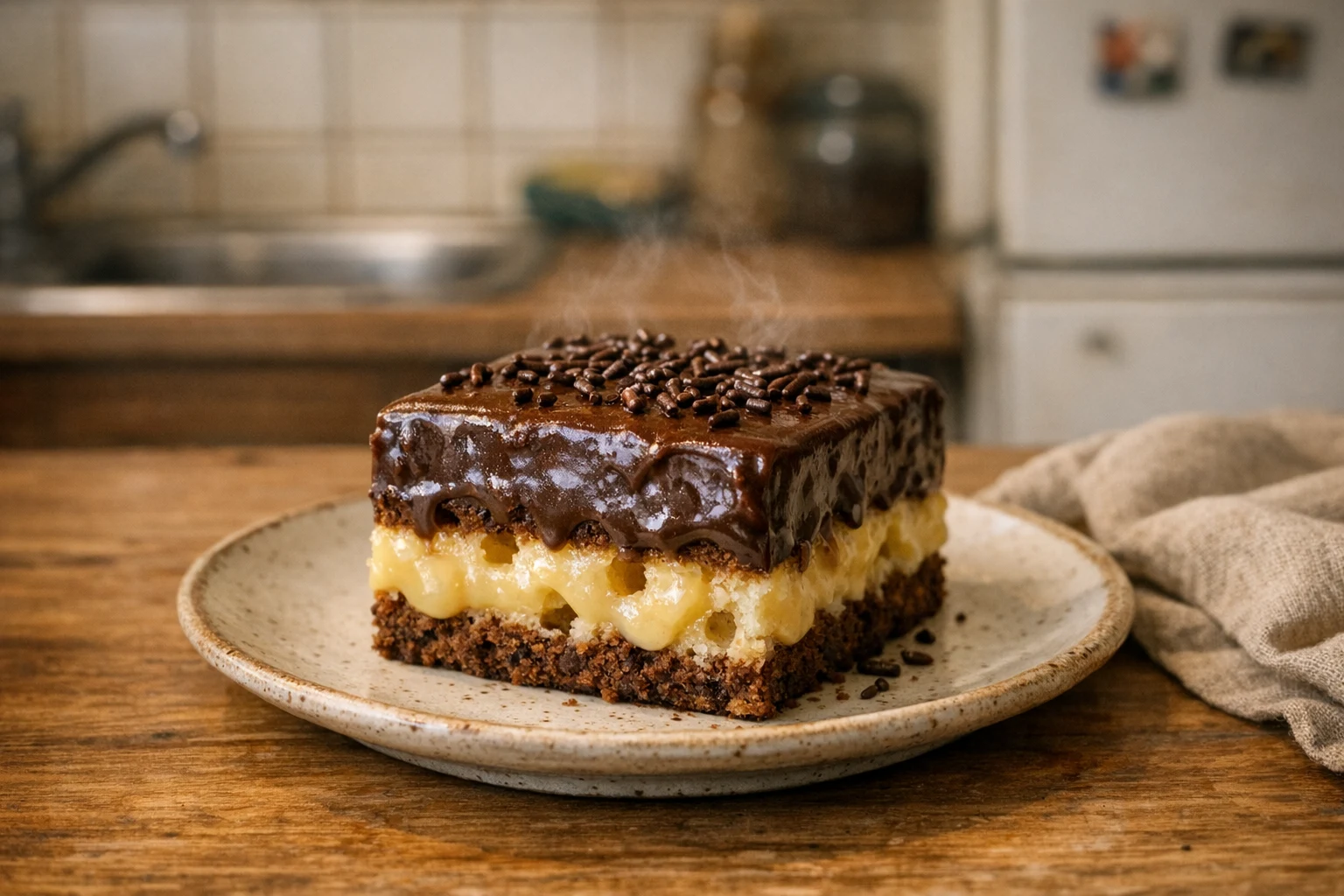 Gaatjescake met pudding