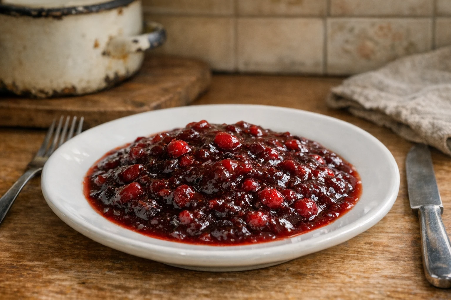 Cranberrysaus bij gebraden vlees
