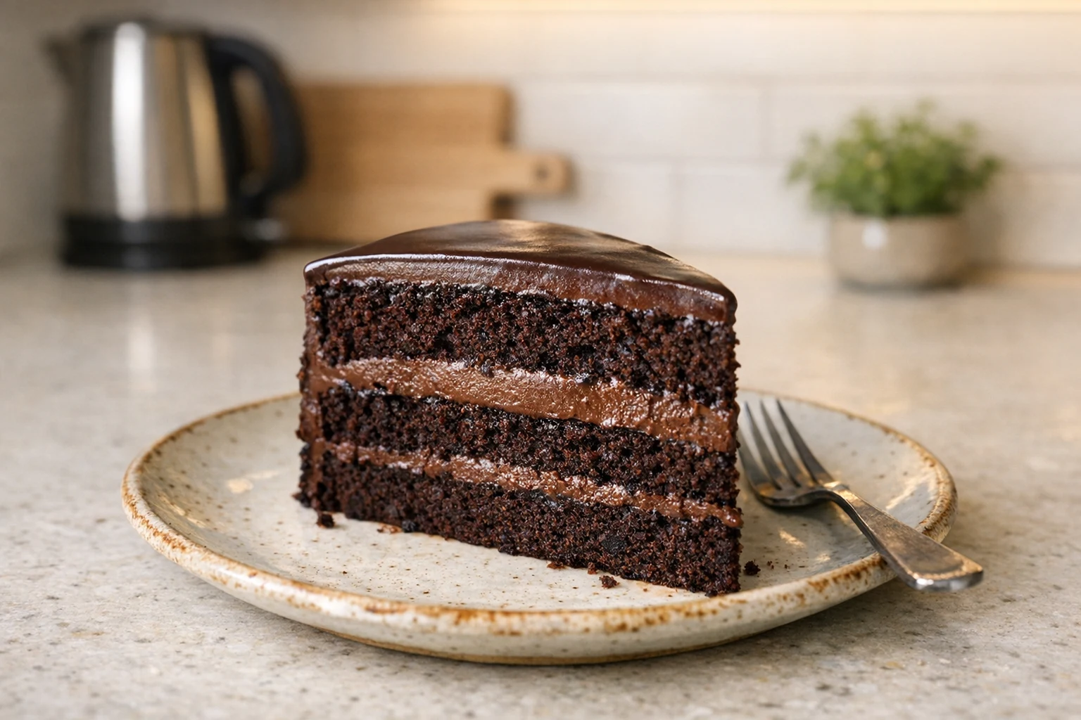 Fluweelzachte chocoladetaart