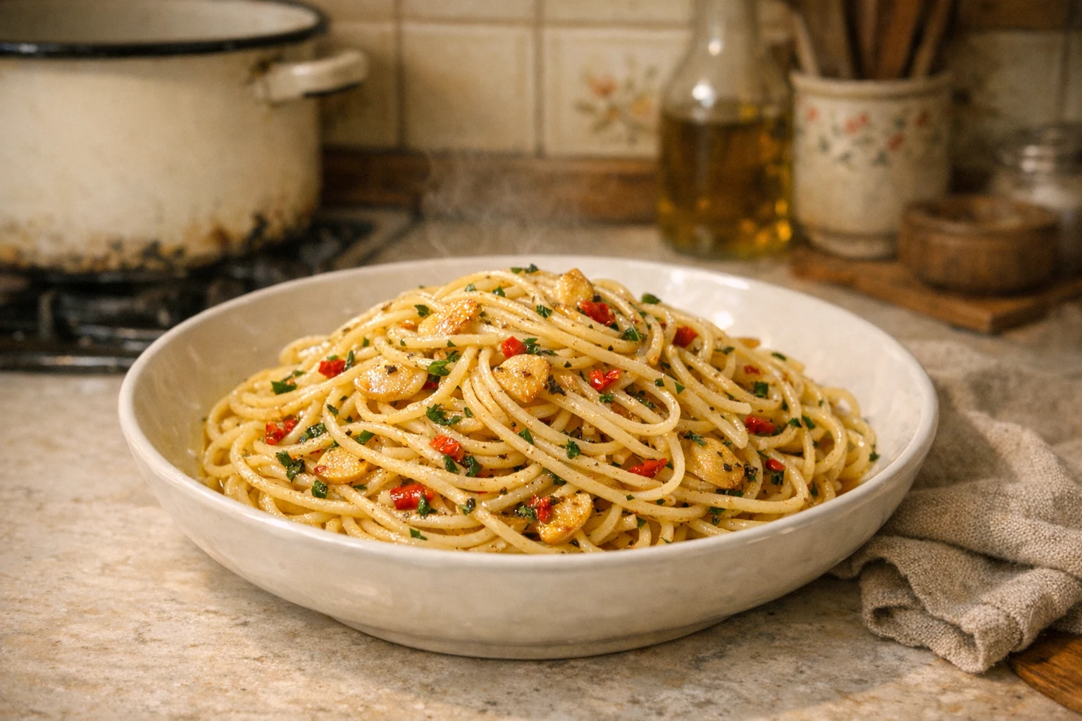 Spaghetti aglio e olio