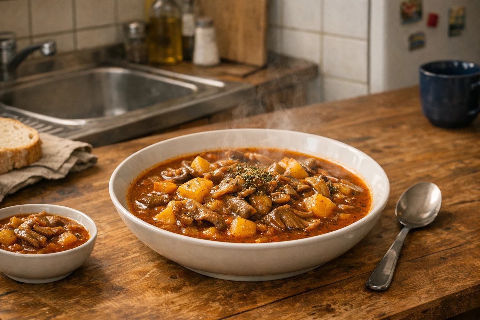 Goulash met oesterzwammen